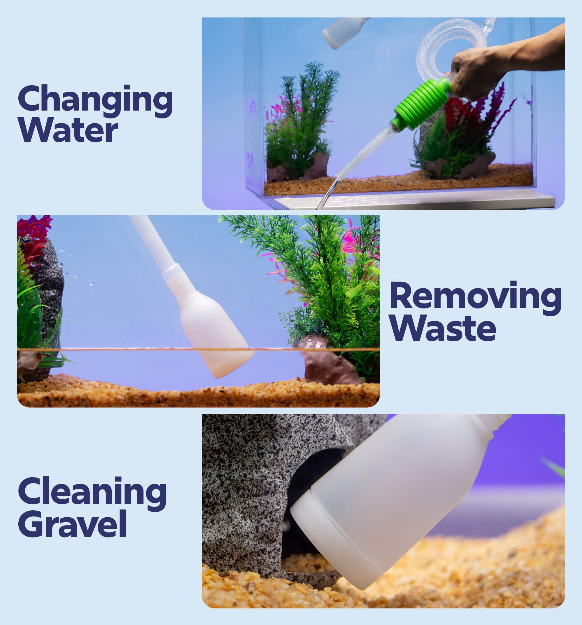 Luigi's Aquarium Fish Tank Siphon and Gravel Cleaner