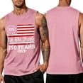 thumbnail image 2 of 250 Anniversary USA Shirt For Men American Flag Tank Top 4th of July Sleeveless T-Shirt 1776-2026 Patriotic Tee 3XL, 2 of 3