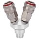 thumbnail image 1 of Acoplamiento rápido, conector de 2 vías, conexión neumática cromada, acoplador rápido, diseño de última generación, 1 of 9