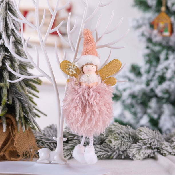 onlyliua Artículos En Liquidación Decoración Navideña Lazo Navideño Ángel Colgante Árbol de Navidad Ángel Colgante Niña