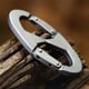 thumbnail image 3 of Mosquetón de escalada en forma de 8, mosquetón de acero con clip para llaves, accesorios, cadena, gancho para exteriores, senderismo, camping, 3 of 8