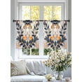 thumbnail image 4 of Watercolor Leaves Sheer Curtains for Living Room Bedroom Country Retro Botanical Vines Plants Sheer Curtains 54 Inch Long 2 Panels Set Light Filtering Curtain Window Treatments Drapes for Dining Room, 4 of 6