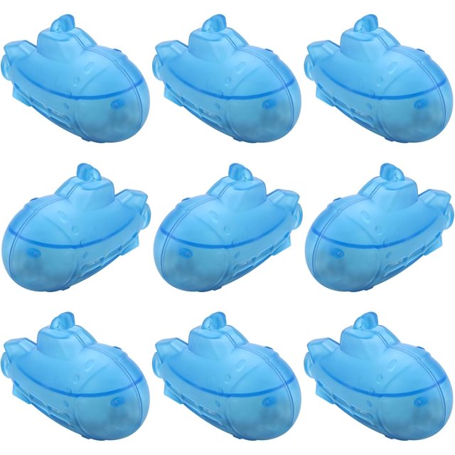 9-Pack Humidifier Tank Cleaner Blue Small Submarine Fit for Most Humidifiers and Fish Tanks, Purifies Water, Prevents Hard Water Build Up, Eliminates White Dust and Odours