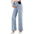thumbnail image 1 of Jeans de maternidad BLENCOT Myosotis de cintura alta y pierna recta, 1 of 8