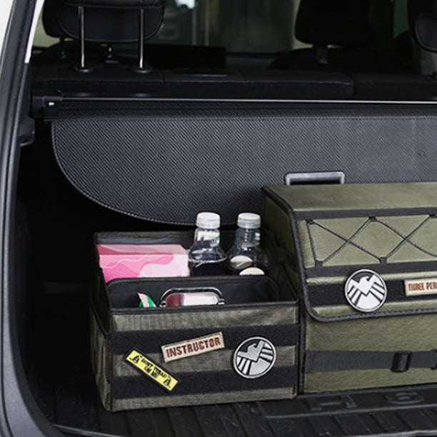 Organizador De Almacenamiento De Maletero De Coche, Caja Organizadora De Asiento De Pasajero De Coche, Resistente Al Desgaste, A La Moda, Para Asientos Delanteros Y Traseros