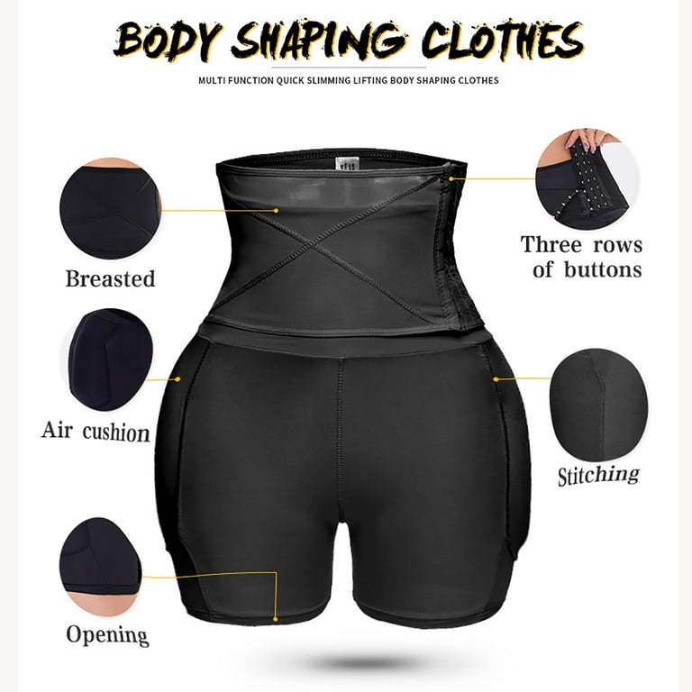 wendunide lingerie for women Back Body Shaper Big Butt Pad Seamless High  Waist Control Brief Shapers Panties Underwear Shapewear Black XXL