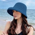 thumbnail image 2 of Harpily Bucket Hats for Women Cotton Linen Solid Color Soft Skin-Friendly Lightweight Lightweight Dailylife Travel Sun Hat, 2 of 5