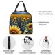 thumbnail image 4 of Easygdp Starry Sky Moon Sunflower Bolsa Térmica Premium - Tela Oxford Impermeable, Gran Capacidad, Bolsillo Frontal, Unisex para Trabajo, Escuela, Actividades al Aire Libre y Picnics, 4 of 8