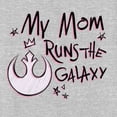 thumbnail image 2 of Women's Star Wars Mother's Day Mom Runs Galaxy Graphic Tee Athletic Heather Small, 2 of 4