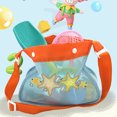 thumbnail image 4 of Kids Meshes Beach Storage Bag With Double Clasps And Marine Themed Design Family Beach Outing Essential For Sand Toy, 4 of 8