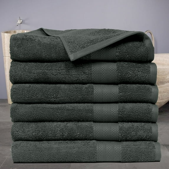Affinity Linens Economic Cotton Bath Towel - Set of 6