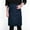 Navy, variant on 100% Linen Bistro Apron with Pockets 25x35 inch - Unisex Half Apron - Caramel