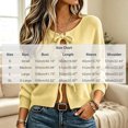 thumbnail image 3 of KICILVS Bow Tie Front Cardigan Women Long Sleeve Soft Knit Cropped Fit Sweater Elastic Cuffs Winter Bolero Top, 3 of 7