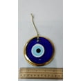 thumbnail image 2 of 4 inch Nazar Evil Eye (gold color painted frame) Wall Hanging Bad Luck Protection Home Decoration, 2 of 3