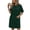 A117 Green, variant on Women's Casual Short Sleeve T Shirt Dress Knee Length Crew Neck Loose Fit Tunic Dress Functional Side Pockets Elegant Minimalist Loungewear Vacation Summer Shift Dress