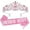 Type 3, variant on "Birthday Queen" Sash and Rhinestone Tiara Set, Women Birthday Sash and Crown Decoration, Glitter Crystal Hair Accessories for Girl Birthday Party