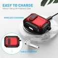 thumbnail image 6 of Maxjoy Military Silicone Case Cover for Airpods Pro 1st Gen- Secure Lock Keychain, Front LED Visible & Storage Bag, 6 of 8