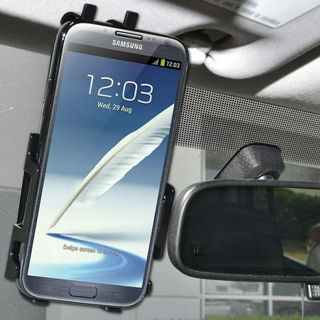 Car Mount, Anywhere Magnetic Mount with 360 Degree Rotable Phone Cradle for Samsung Galaxy Note II- (The Best Care Anywhere)