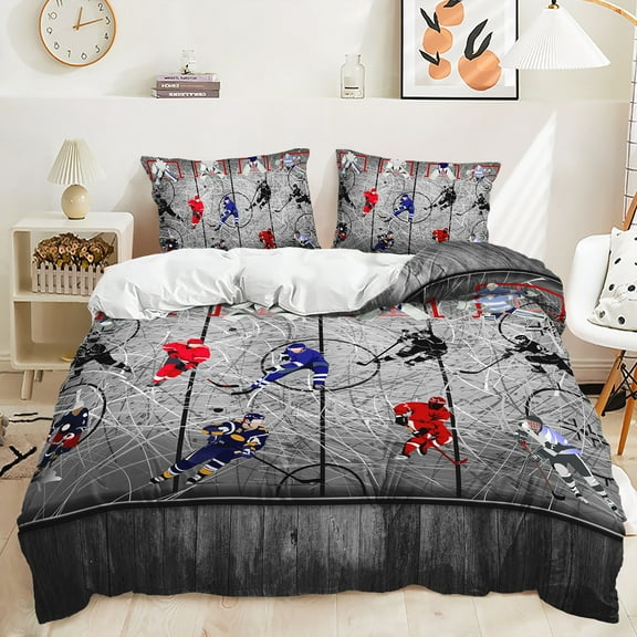Hosima 3-piece 3D Digital Printed Duvet Cover Full Size Children's And Adult Bedding Set Series,DGX43-King