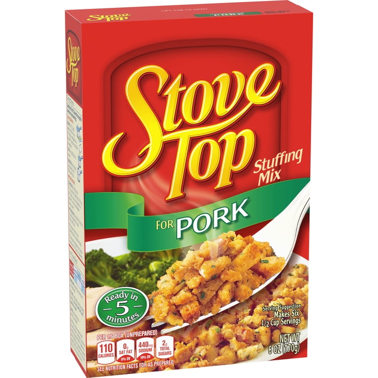 Stove Top Pork Stuffing Mix Side Dish, 6 oz Box Stove Top Pork Stuffing Mix Side Dish, 6 oz Box