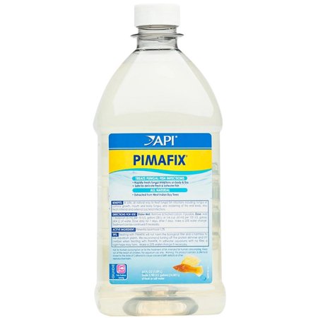 API Pimafix Treats Fungal Infections for Freshwater and Saltwater Fish [Aquarium Bacteria and Fungus Care, Aquarium Supplies] 128 oz (2 x 64 oz)