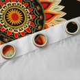 thumbnail image 4 of Manfei Boho Exotic Style Black Out Curtains,Countryside Floral Curtains Pack of 2 (42x63 Each),Orange Geometric Flower Bedroom Curtains For Girls Teens,Microfiber Bedroom Decor, 4 of 6