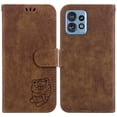 thumbnail image 2 of Compatible with Motorola Moto Edge 40 Pro Embossed Cute Tiger Flip Folio Wallet Case Card Pocket Holder Cover, 2 of 5