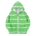 thumbnail image 3 of Elvqul Green Sweatshirts for Teen Girls Zipper 10-12 Sweatshirts Striped Long Sleeve Fall with Pocket Girls Sweatshirts Pullover, 3 of 4