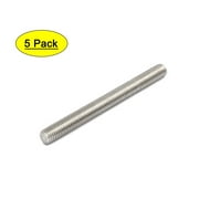 Uxcell M10x110mm 1.5mm Pitch 304 Stainless Steel Fully Threaded Rods Bar Studs (5-pack)