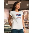 thumbnail image 2 of Labour Day Brush Flag Text Shaped T-Shirt Women -Image by Shutterstock, Female Medium, 2 of 4