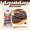 thumbnail image 3 of LIEBERS Dark Chocolate Rice Cakes, Kosher Certified Dairy Free, Gluten Free Snack (Dark Italian Chocolate) Pack Of 3, 3 of 5
