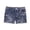 Navy, variant on Denim Shorts Women Mid Waisted Distressed Summer Jean Shorts Twill Shorts Regular Fit Beach Casual Shorts with Pockets