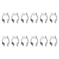 thumbnail image 3 of Soporte de Clips T8 Yuyangstore 12 Piezas Abrazaderas de Tubo de Luz LED Acero, 3 of 8