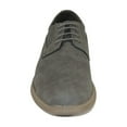 thumbnail image 3 of Men's Adolfo Shoes Soft Comfortable Dress Casual Light Weight Lace Up 3240 Gray, 3 of 8