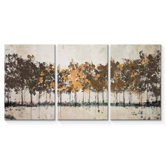 Wall26-3 Plane Canvas Wall Art-Abstract Oil Painting Tree Forest-Giclee Painting Wall Bedroom Living House Decoration Home Art - 16"x24" x 3 Panels