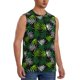 thumbnail image 2 of Balery Tropical Leaves1 Camisetas sin mangas para hombre, absorbe la humedad y protege contra el mal olor.-Small, 2 of 7