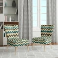 thumbnail image 2 of Designart "Vintage Boho Emerald Charm" Upholstered Modern Accent Chair and Boho Abstract Arm Chair, 2 of 5