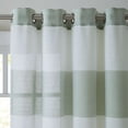 thumbnail image 3 of Mainstays Austin Semi Sheer Stripe Grommet Top Window Curtain Panel, Multiple Sizes and Colors Available, 3 of 3