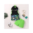 thumbnail image 2 of Seyurigaoka 2Pcs Baby Boy Summer Tops Pants Suit, Sleeveless Hooded Neck Vest Shirt + Sports Shorts, 2 of 9