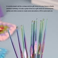thumbnail image 3 of Crochet Hooks, 1Pcs Scissors 5Pcs Yarn Needles DIY Tool Set Stainless Steel Crocheting Kit Easy To Use  for Shawls, 3 of 7