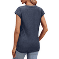 thumbnail image 5 of MOSHU Casual Womens T-Shirts Basic Tops for Women Cap Sleeve Loose Tank Tops, 5 of 9