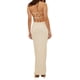 thumbnail image 3 of VISgogo Vestido de tubo para mujer, sin mangas, sin espalda, con cordones, sólido, para verano, cóctel, vestido largo VISgogo moda, 3 of 6