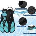 thumbnail image 4 of Aletas de snorkel, zapatos de buceo con hebillas ajustables para hombres y mujeres, 4 of 9
