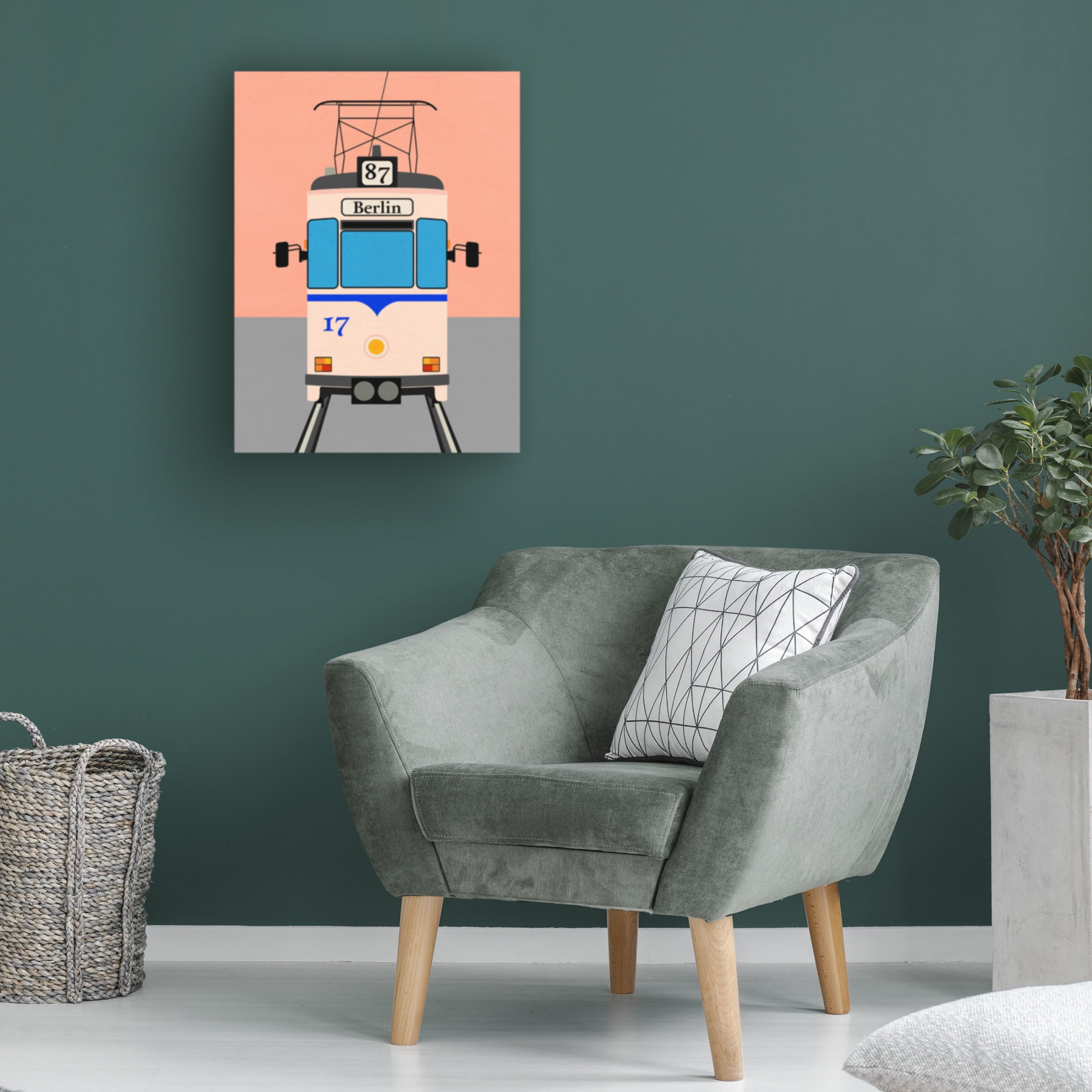 Trademark Fine Art Rosi Feist Berlin Tram Canvas Wall Art
