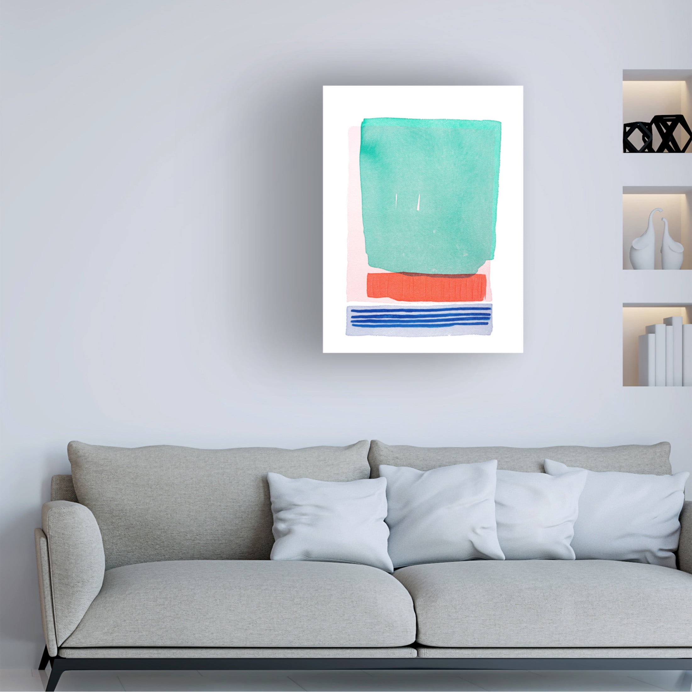 Canvas Wall Art - Simone Christen 'Helen At The Lido II' Wall Art for Living Room, Bedroom, or Office Décor by Trademark Fine Art - 14 x 19 Inches