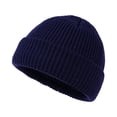 thumbnail image 1 of TOPTIE Bonnet d'Hiver à Revers pour Adolescents, Bonnet de Pyjama Chaud et Doux - Marine, 1 of 7