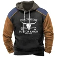 thumbnail image 5 of Sudadera con capucha retro para hombre, sudadera con capucha con estampado 3D de Yellowstone Park para hombre, nueva moda urbana, sudadera con capucha de hip hop de invierno súper grande, ropa para ho, 5 of 5