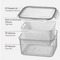 thumbnail image 5 of 2pcs Fruit Saver Containers for Fridge with Lids, Removable Colanders for Fruits, Vegetables, Berries, and Meat to Stay Fresh Longer, 5 of 9