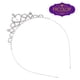 thumbnail image 2 of KAKOWELY Corona de cristal con diamantes de imitación para niña de las flores, tocado para bodas, festivales y fiestas (plateado), 2 of 4