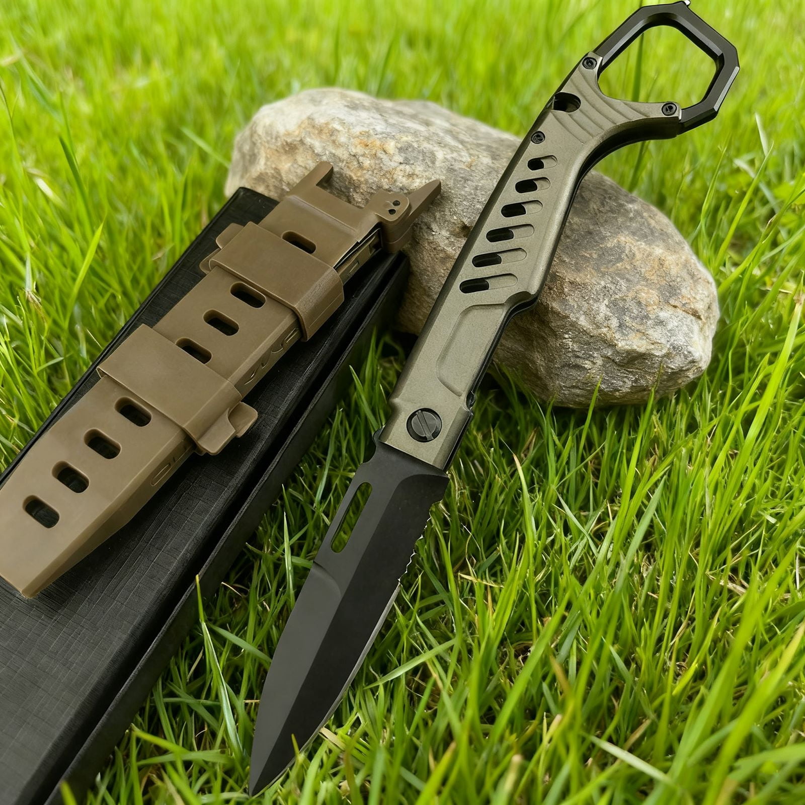 EDC Folding Knife, N690 Blade & T6 Aluminum Handle, 8.78'' Length for Outdoor & Daily Use